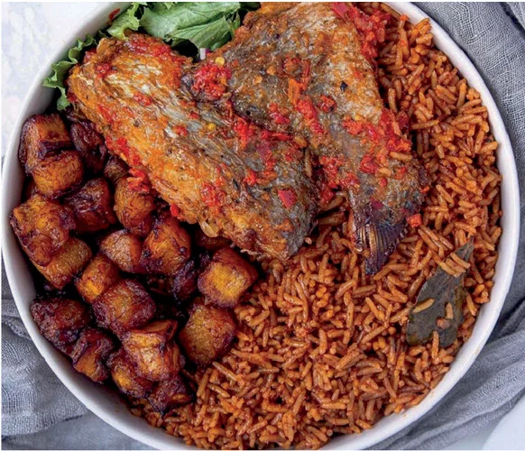 JOLLOF RICE + PLANTAIN